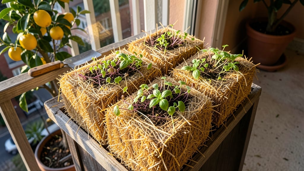 Straw Bale Garden Layout