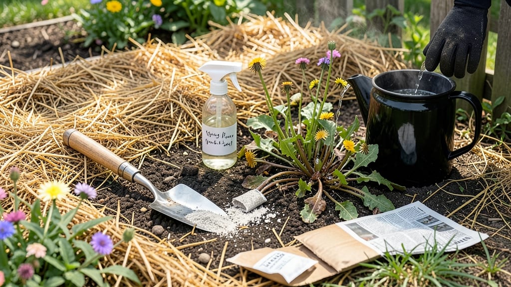 How to Get Rid of Weeds in Flower Bed Naturally: Vinegar Booster Spray That Works Fast