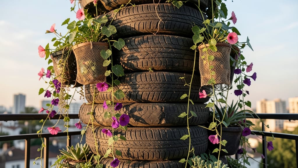10 Tire Flower Bed Ideas: Upcycled Planters for Small Spaces and Big Impact