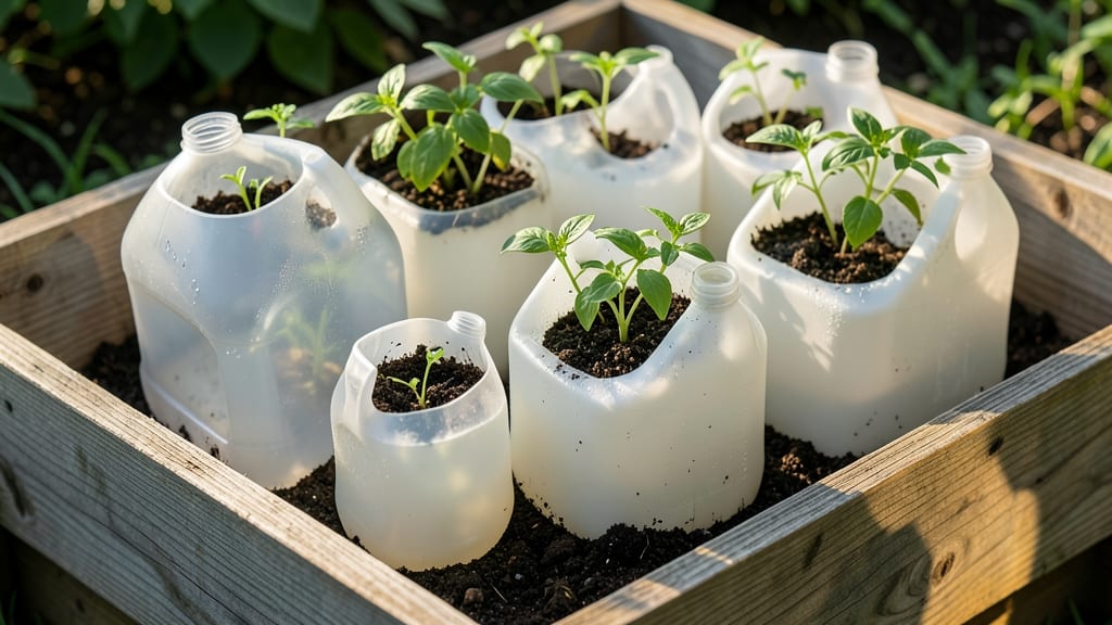 Plastic Milk Jug Greenhouses