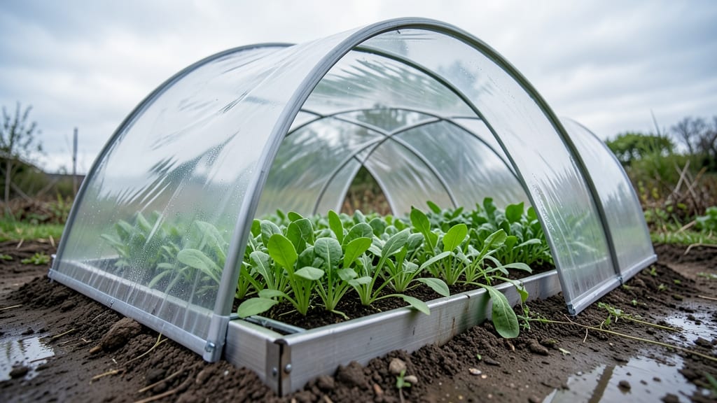 Clear Plastic Tunnels for Greenhouse Effect