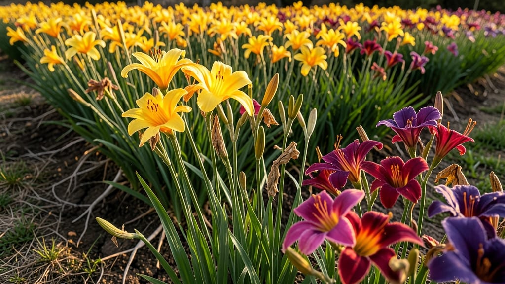 Daylily Rainbow Edge Planting