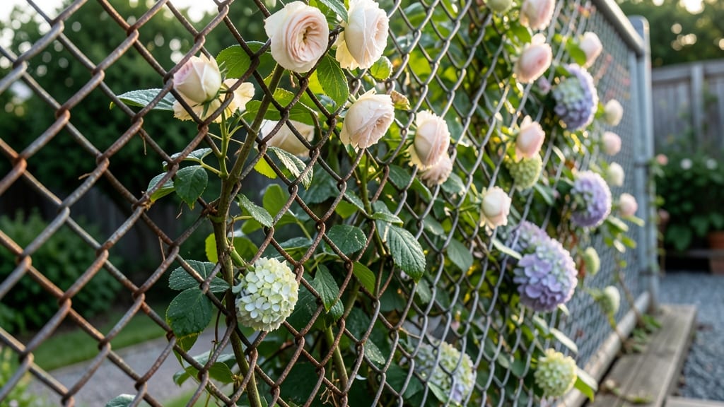 Chain Link Fence Trellis