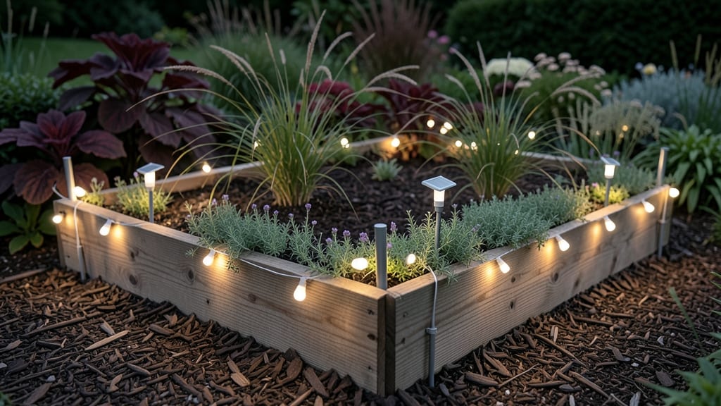 Garden Bed Solar Lights: Glow-in-the-Dark Pathway Magic