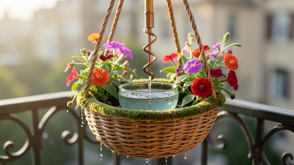 Hanging Basket Water Feature