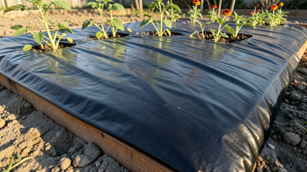 Black Plastic Mulch for Weed Suppression