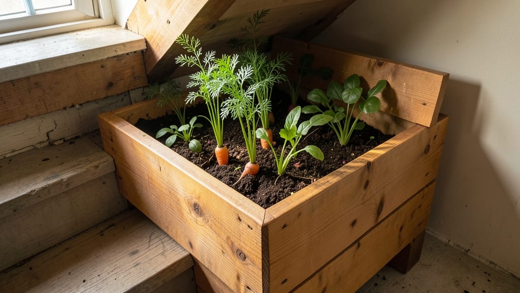 Under-Staircase Raised Garden