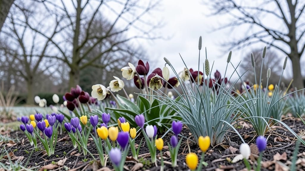 Early Spring Bulb-Perennial Mix