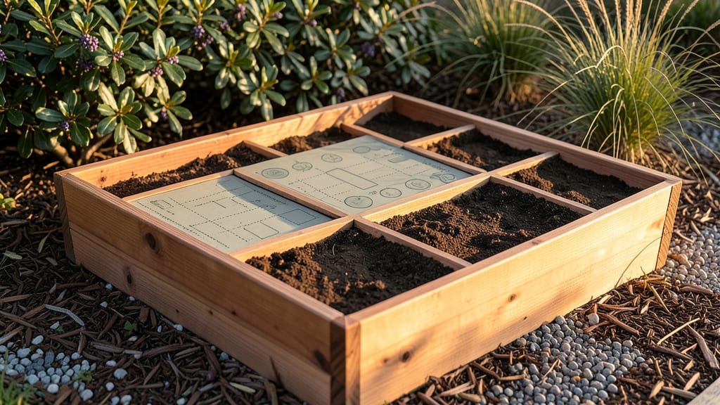 Raised Bed Diagram: Proportional Plant Spacing for Perfect Yields