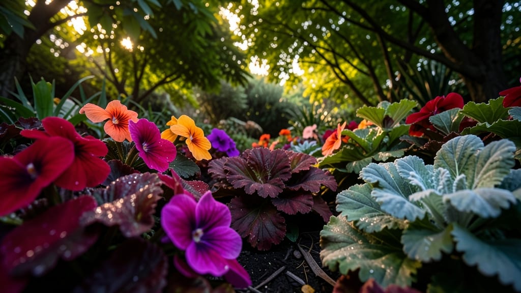 Shade-Loving Impatiens And Heuchera Mix
