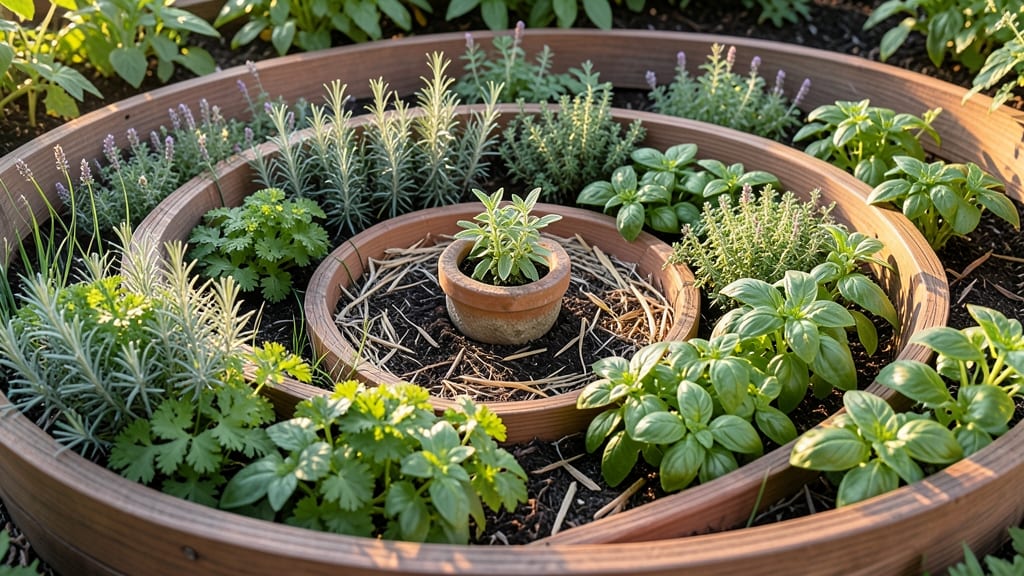 Spiral Herb Garden Layout