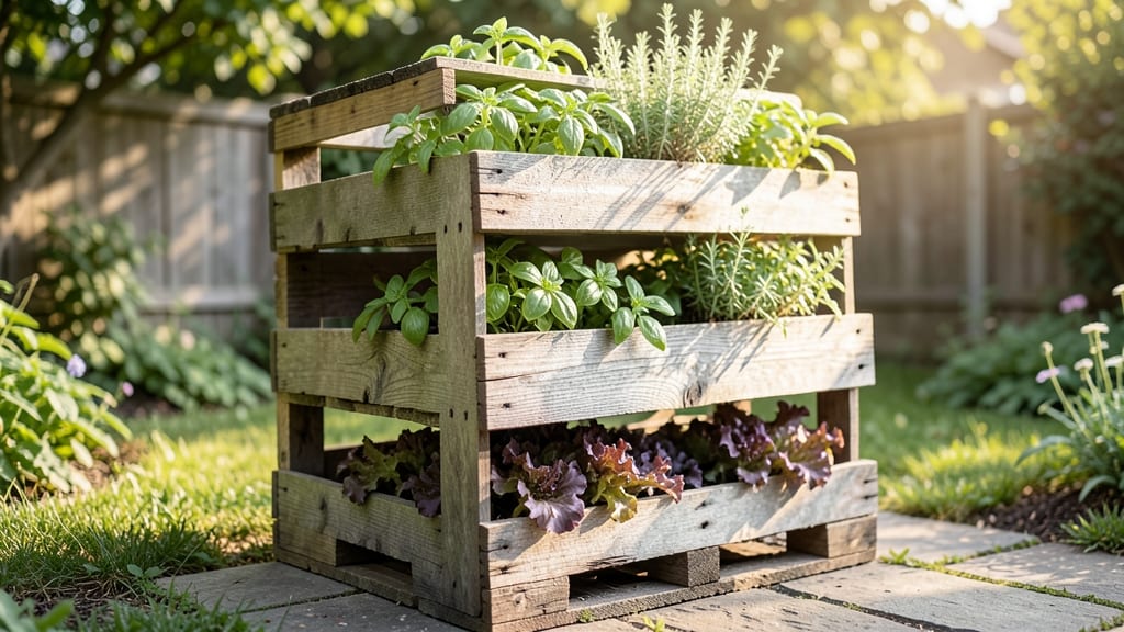 Pallet Wood Vertical Garden Planters