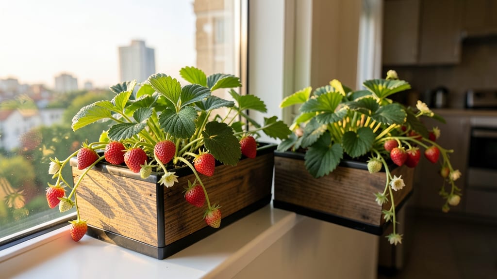 Window Box Strawberry Planters