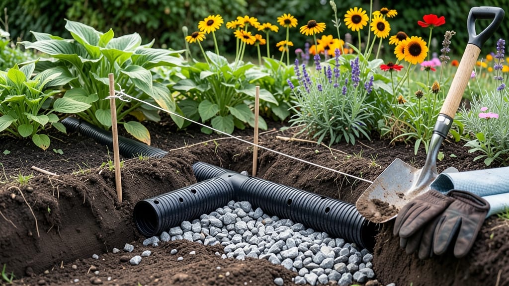 Flower Bed Drainage Pipe: Prevents Root Rot and Keeps Soil Healthy