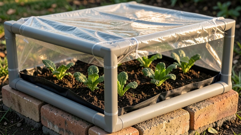 PVC Pipe and Plastic Sheet Cold Frame