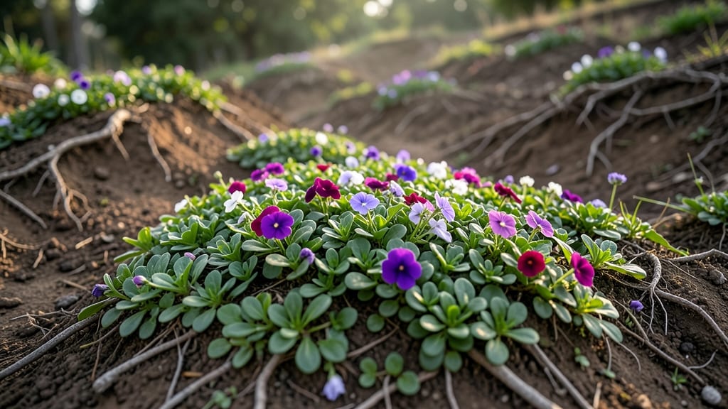 Drought-Tolerant Vinca Ground Cover for Slopes