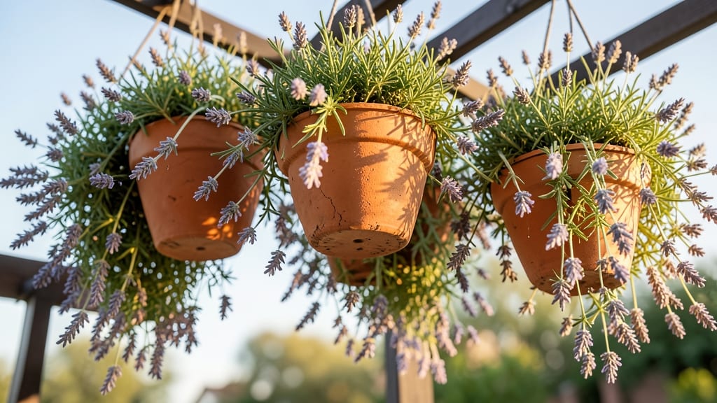 Hanging Basket Lavender Display