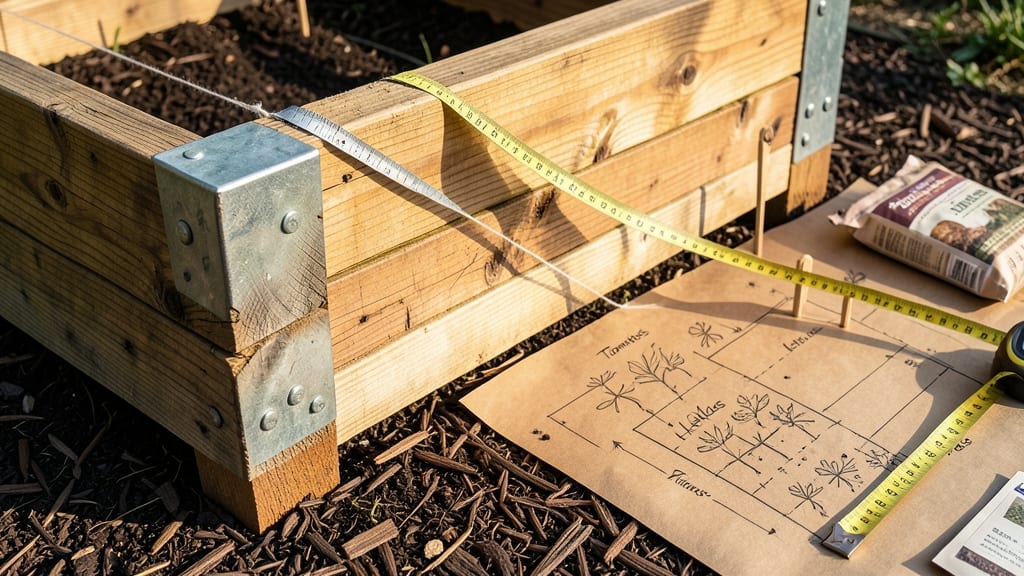 6X3 Raised Garden Bed Layout: Modular Grid for Precision Plant Spacing