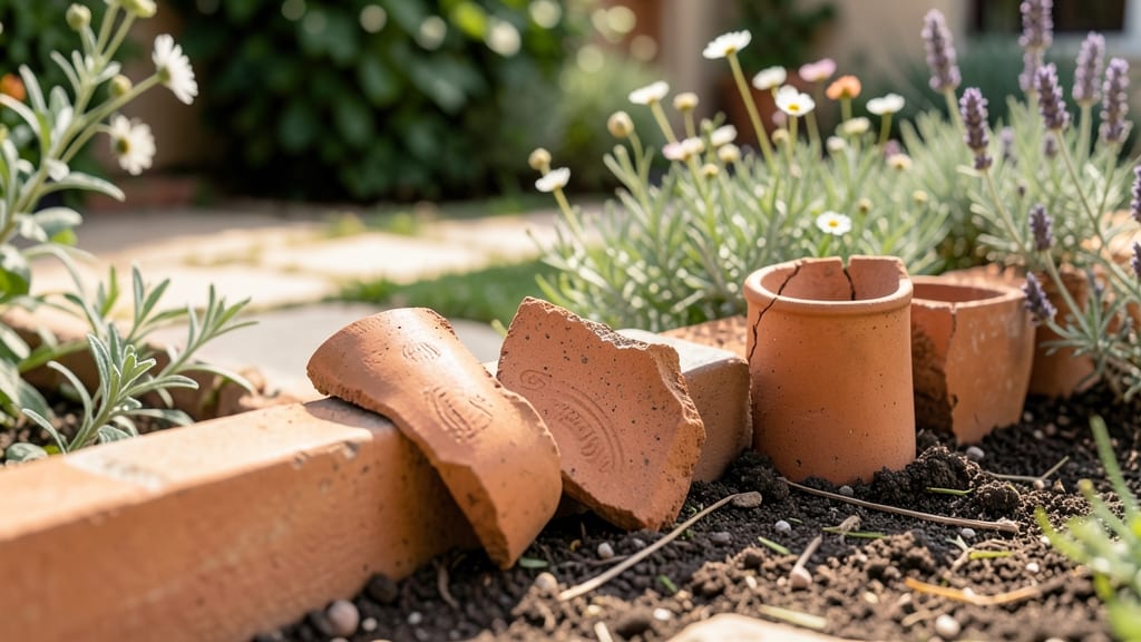 Broken Terracotta Pot Shards