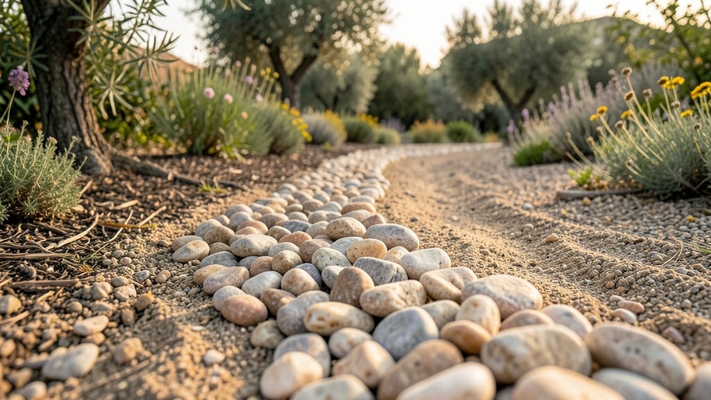 Pebble or Gravel Edging Pathways
