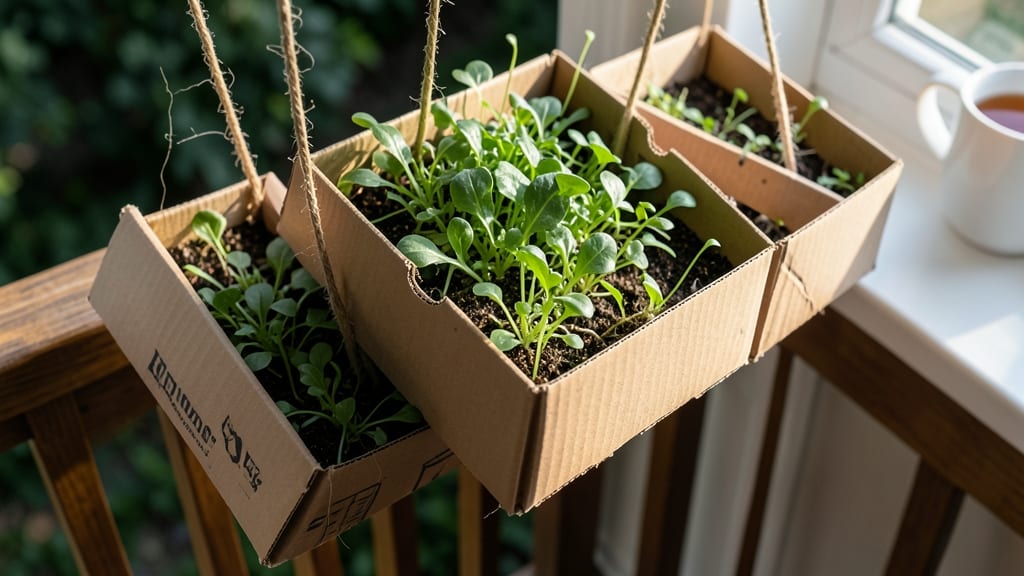 Hanging Shoebox Veggie Planters