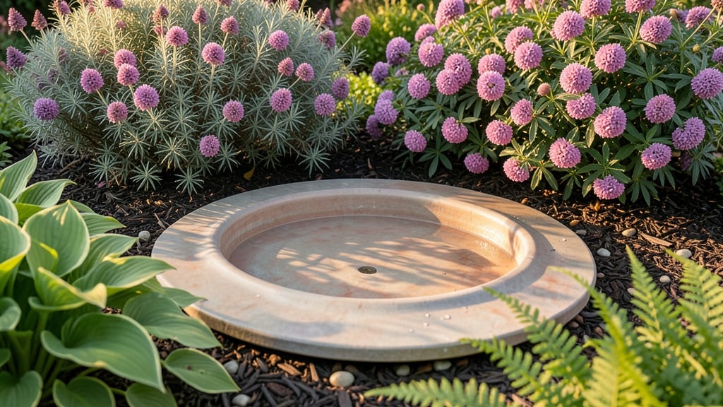 Butterfly Bush Water Feature Circle