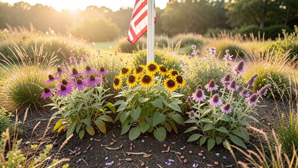 Native Perennial Patriotic Garden