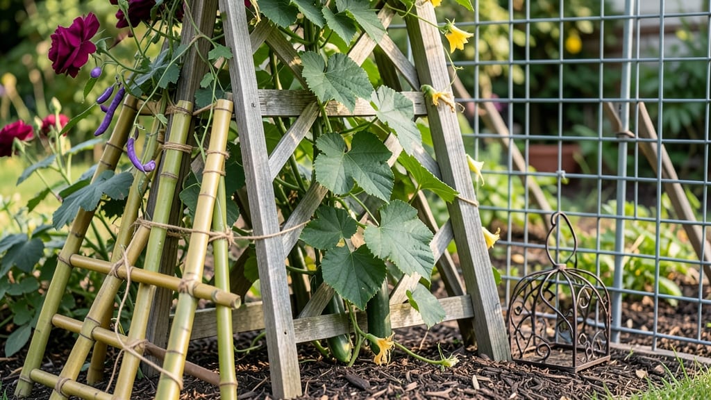 Garden Bed Trellis Ideas: Climbing Plant Pairings for Maximum Vertical Space
