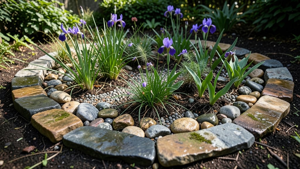 Rain Garden Rock Beds for Wet Areas