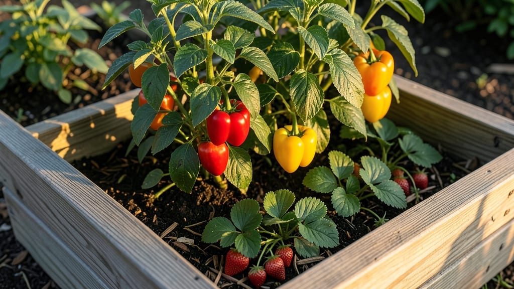Peppers and Strawberries Companion Layout