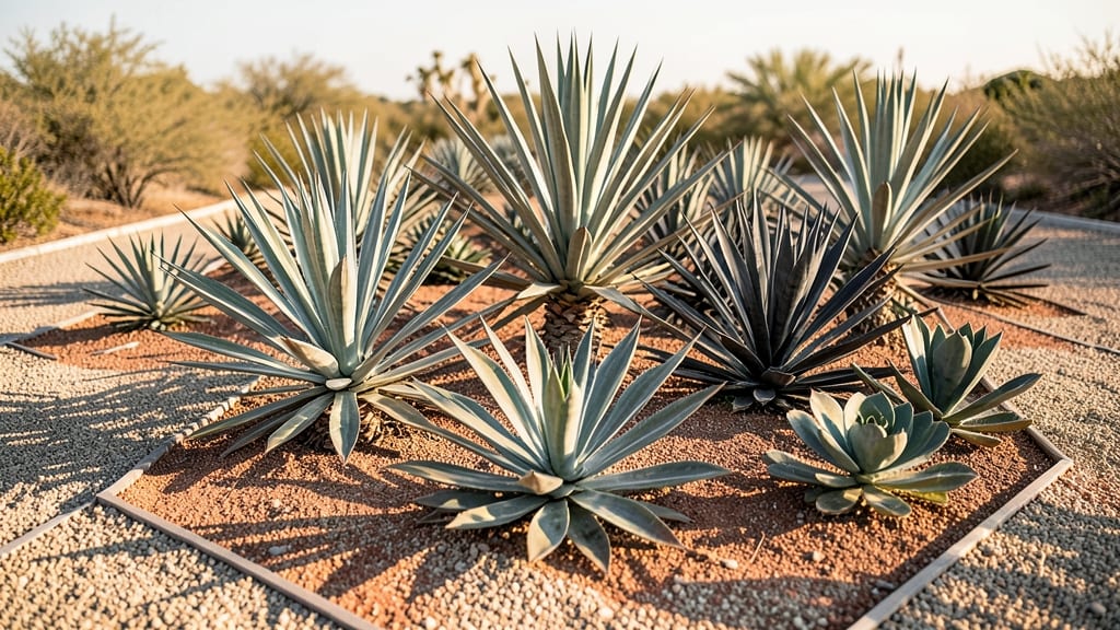 Drought-Tolerant Yucca and Agave Mix