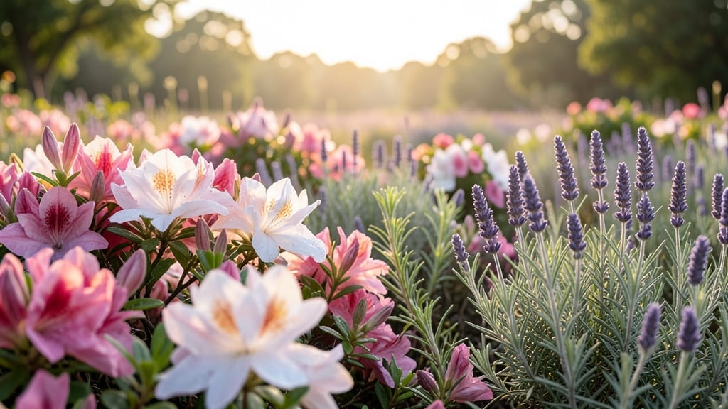 Fragrant Azalea and Lavender Meadow