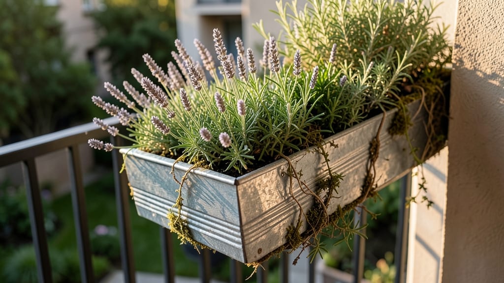 Tiered Lavender Garden with Herbs