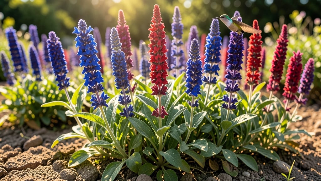 Pop of Color: Salvia Blooms
