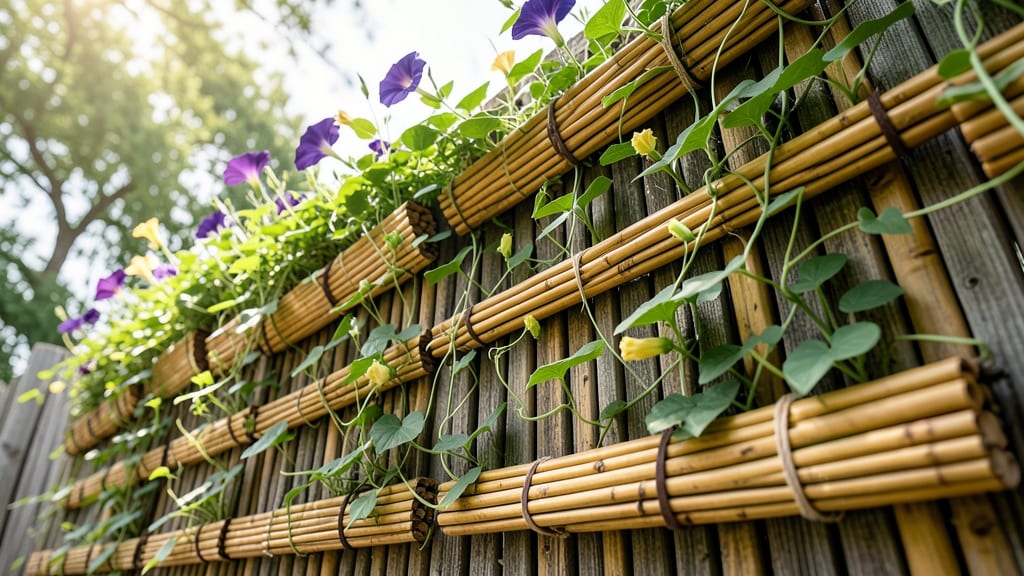 Bamboo Fence Planters