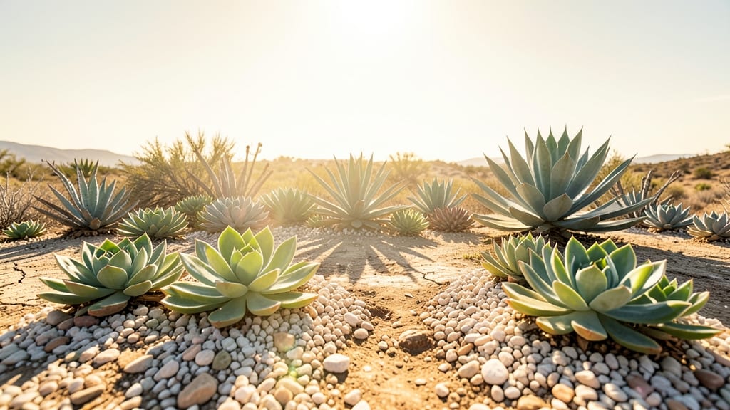 Drought-Tolerant Succulent Gravel Garden