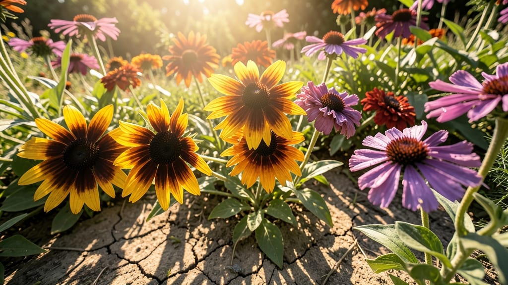 Sunny Border with Black-Eyed Susans