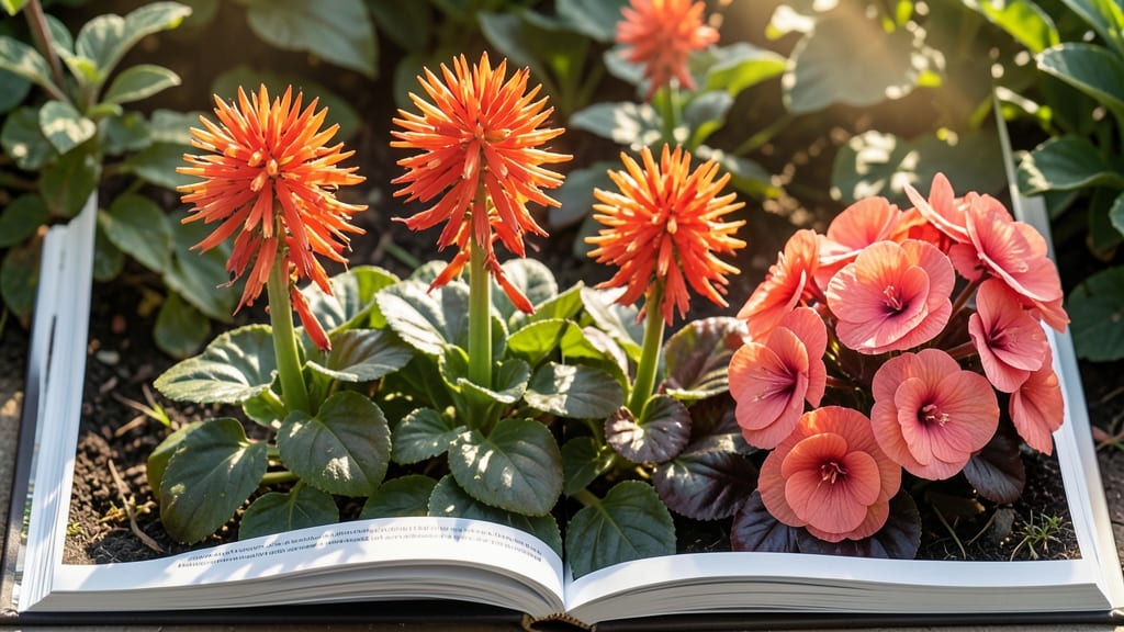 Fireworks Snapdragons with Coral Begonias