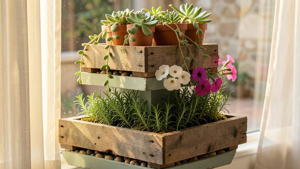 Old Dresser Drawer Planters