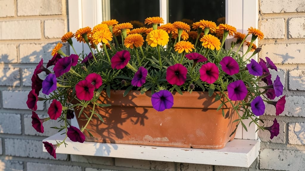 Container-Friendly Petunias And Marigolds