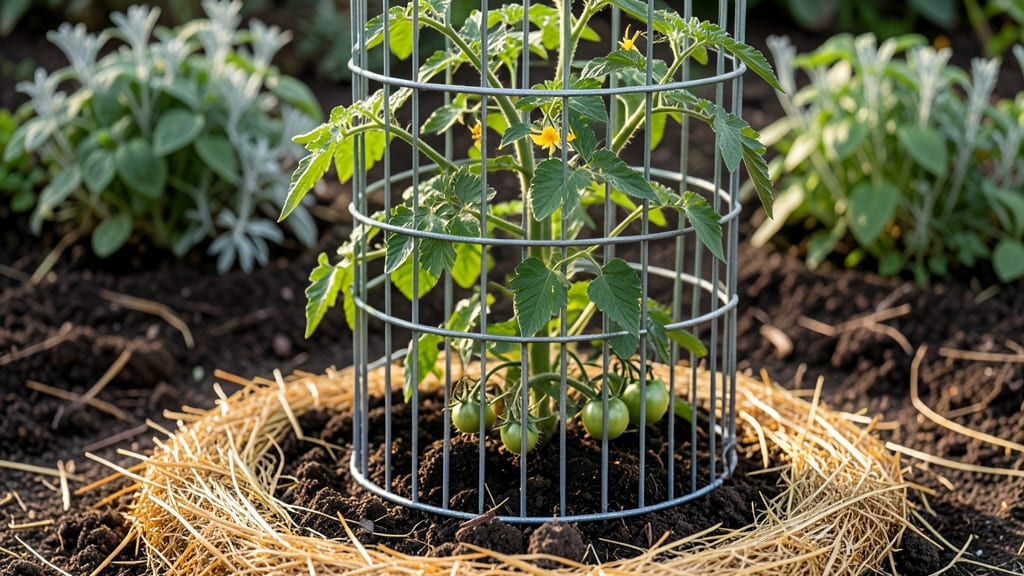 Garden Bed Cage: Modular Metal Grid for Climbing Veggies and Flowers