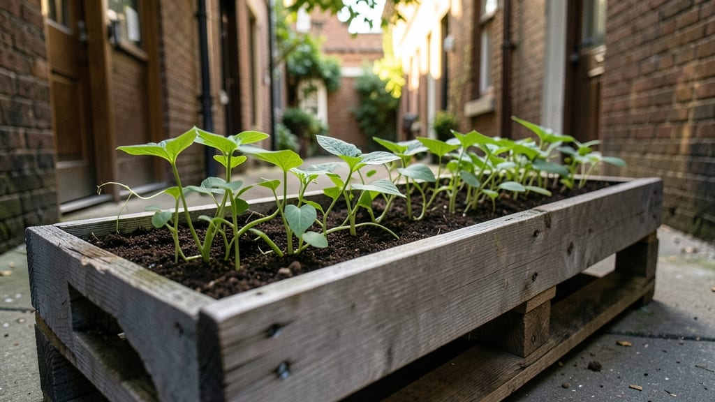Pallet Wood Planter Garden