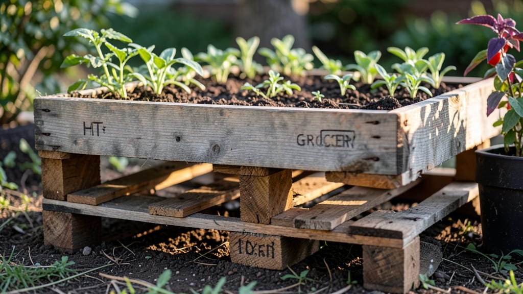 Pallet Wood Raised Garden Beds