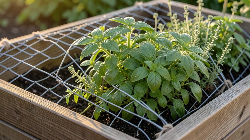 Hanging Wire Trellis for Herbs