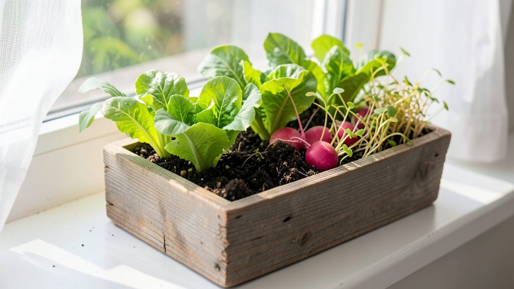 Window Box Vegetable Garden