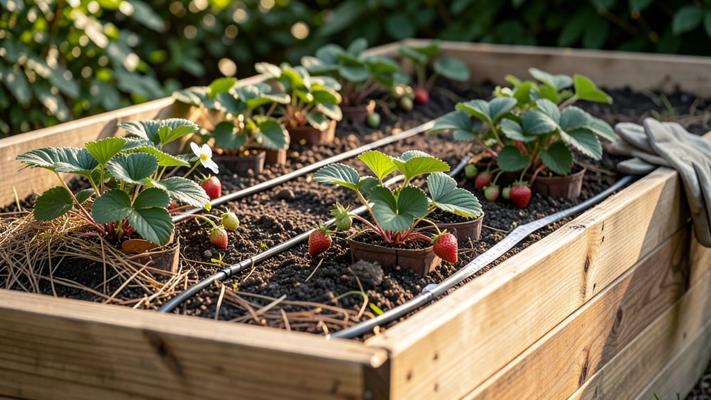 Best Size Raised Bed for Strawberries: 4' X 8' Frame Maximizes Berry Yield