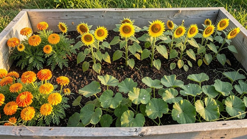 Pollinator-Friendly Flower and Vegetable Stripes