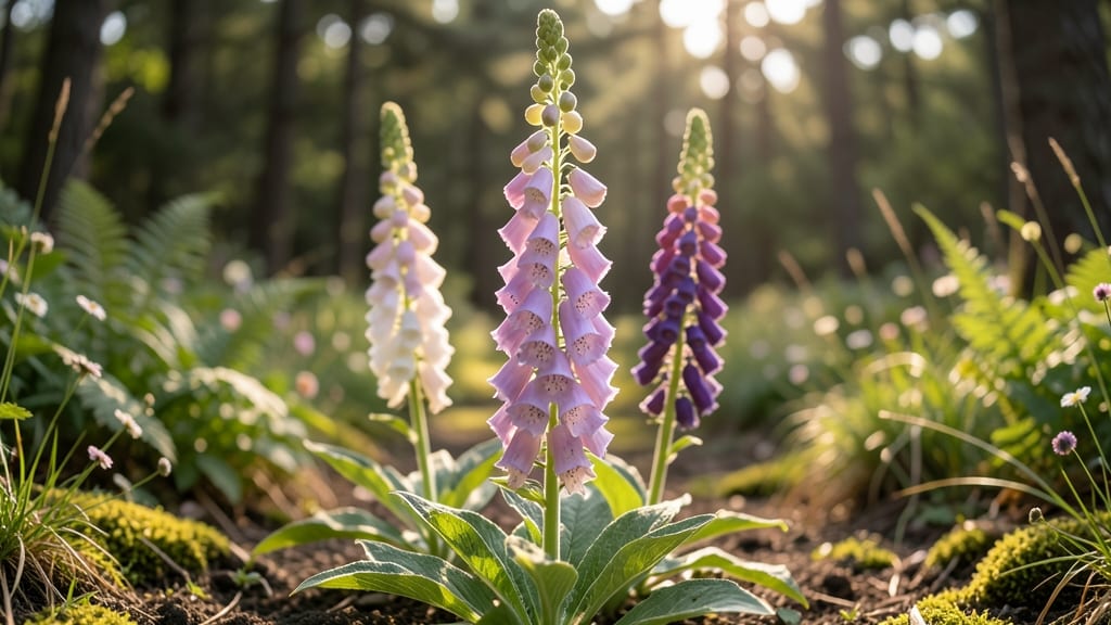 Whimsical Height: Foxglove Stalks