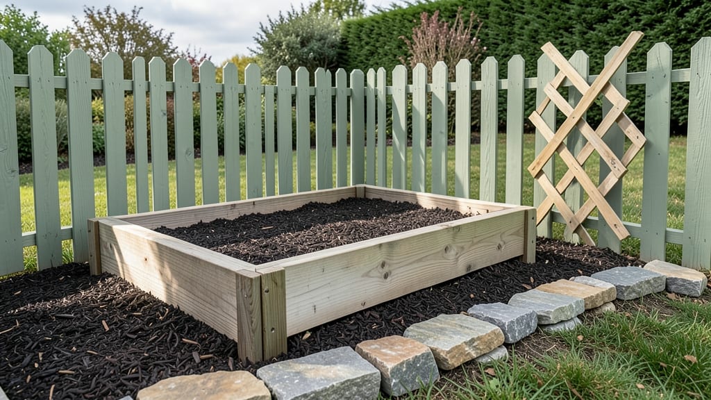 Bed Frame With Fence: Modular Privacy for Year-Round Garden Elegance