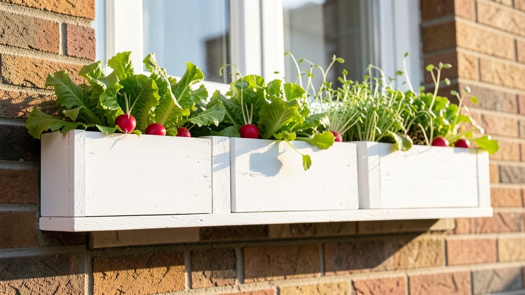 Window Box Vegetable Garden